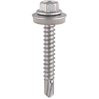 Timco Carbon Steel Self-Drilling Roofing Screws with Washers 5.5 x 100mm 100 Pack
