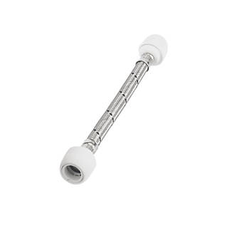 Hep2O Push-Fit Connection Flexible Tap Connectors 22mm x 22mm x 300mm 2 Pack
