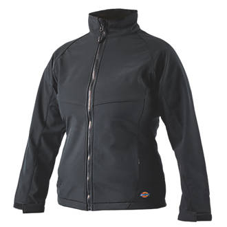 Dickies Foxton Ladies Softshell Jacket Black Size 8-10