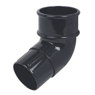 FloPlast Mini Line 112.5° Offset Bend 50mm Black
