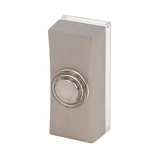 Byron  Wired Doorbell Bell Push Brushed Nickel