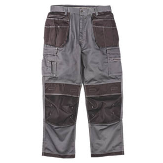 Site Hound Work Trousers Grey / Black 30" W 32" L