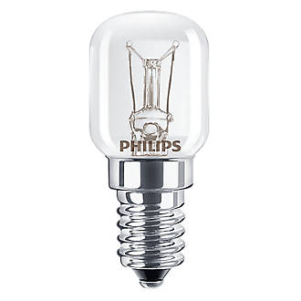 Philips  SES Pygmy Incandescent Fridge Light Bulb 110lm 15W 2 Pack