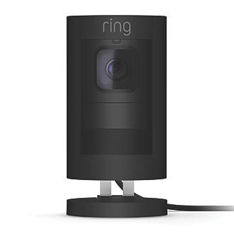 Ring Stick Up Wired Camera Black