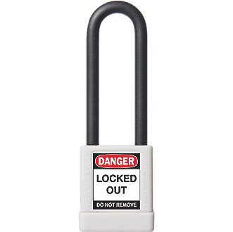 Abus  Aluminium Keyed-Alike Lock-Off Padlock White 19 x 75mm