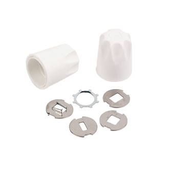 Replacement Safety Radiator Valve Caps White 2 Pack
