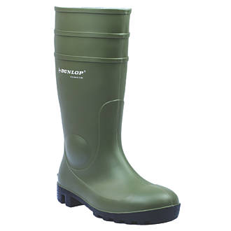 Dunlop Protomastor 142VP   Safety Wellies Green Size 9