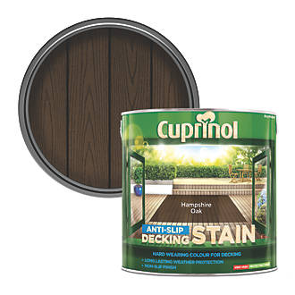 Cuprinol Anti-Slip Decking Stain Hampshire Oak 2.5Ltr