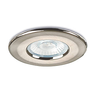 Collingwood H2 Pro Dusk Fixed  Fire Rated LED Downlight Brushed Steel 530lm 8.2W 220-240V
