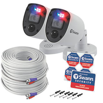 Swann SWPRO-4KRLPK2-EU 4K Add-On Bullet Camera Twin Pack 2 Pack