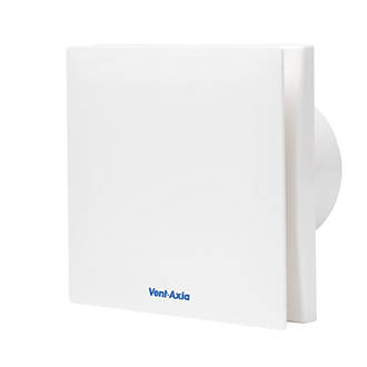 Vent-Axia VASH100HTC 7.5W Bathroom Extractor Fan with Humidistat & Timer White  240V