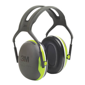 3M Peltor X4A Ear Defenders Black / Green 33dB SNR