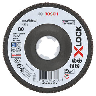 Bosch X-Lock Flap Disc 115mm 80 Grit