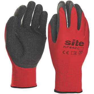 Site KF440 Superlight Latex Gripper Gloves Red / Black Large
