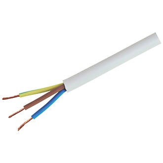 Time Round Flexible Cable 3183Y 3-Core 1mm² x 50m White