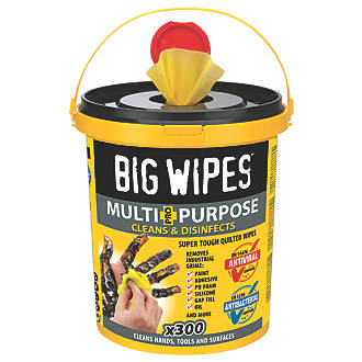 Big Wipes Multipurpose Cleaning Wipes Yellow 300 Pack