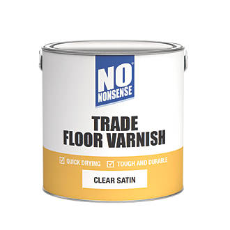 No Nonsense Quick-Dry Floor Varnish Satin 2.5Ltr