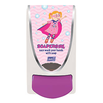 Deb White Soaper Girl Soap Dispenser 1Ltr
