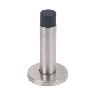 Eclipse Cylinder Projection Door Stop Satin Stainless Steel