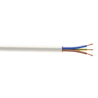 Nexans 3093Y White 3-Core 1.5mm² Flexible Cable 25m Drum